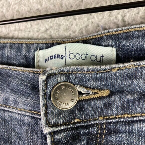Lee Riders Bootcut Capri Jeans Size 12B Womens Denim Pants Mid Rise Cotton  Blue - Picture 4 of 10